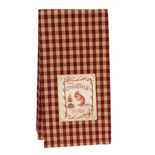 Christmas Mouse Dish Towel