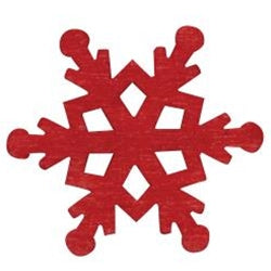 Festive Winter Snowflake Bowl Filler 1.5" 3 Asstd.