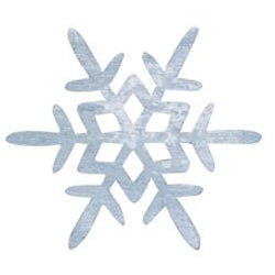 Frosty Winter Snowflake Bowl Filler 1.5" 3 Asstd.