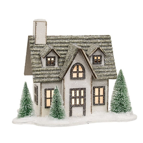 Winter Sparkle Forest LED House w/Trees