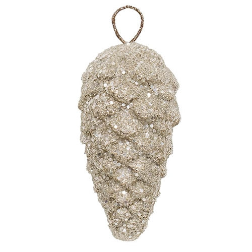 Festive Spark Pine Cone Ornament