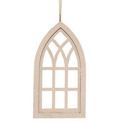 *Church Window Ornament - 2 Asstd