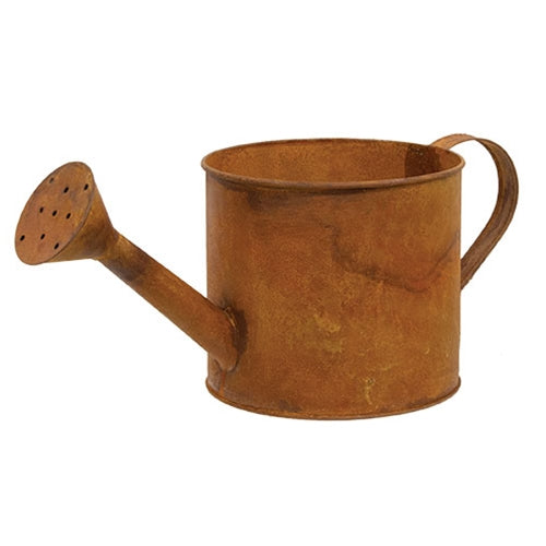 Rusty Tin Watering Can 5" x 13"