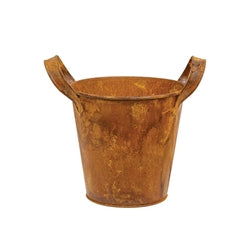 3/Set Rusty Tin Pails w/Handles