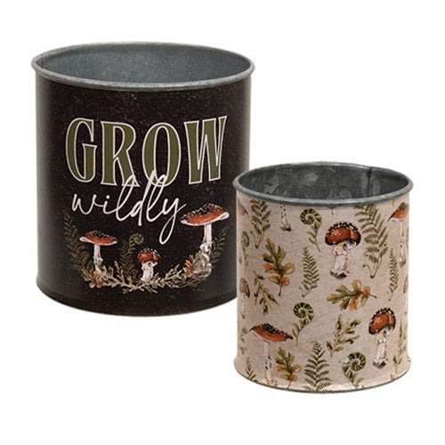 2/Set - Grow Wildly Mushroom Buckets