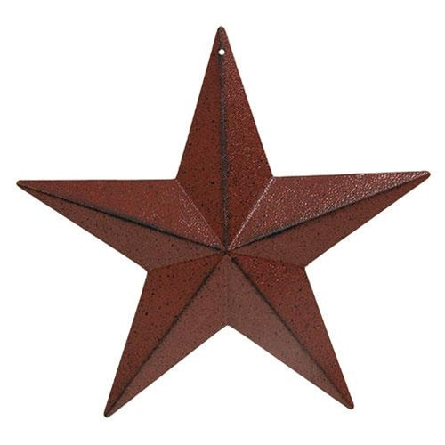 Burgundy Barn Star 8"