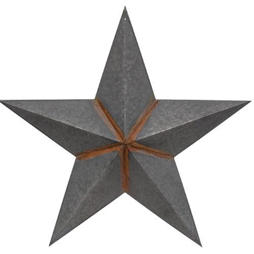 Rusty Galvanized Barn Star 24"