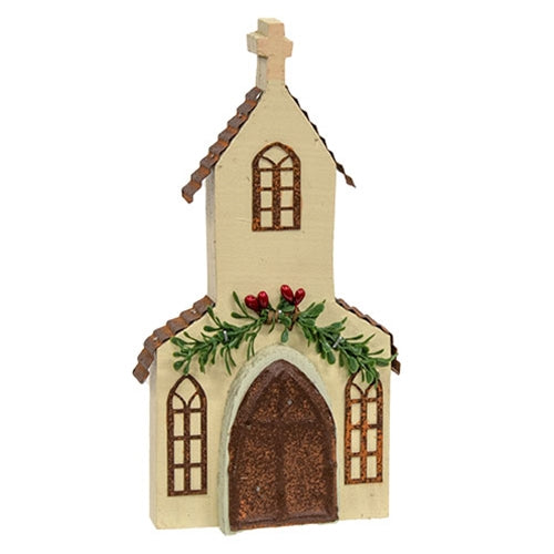 Winter Church Figurine