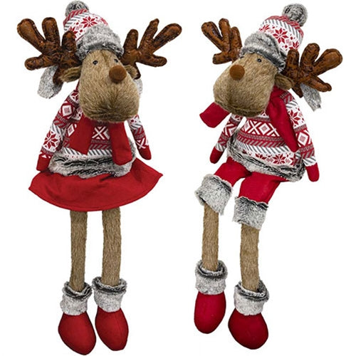 Mr & Mrs Nordic Sweater Reindeer - 2 Asstd