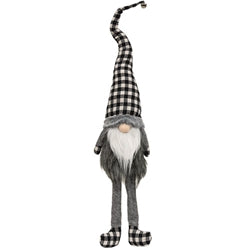 Buffalo Check Jingle Bell Gnome - 3 Asstd