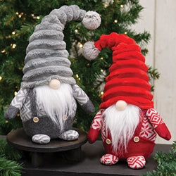 Nordic Red & Gray Ribbed Gnome 2 Asstd