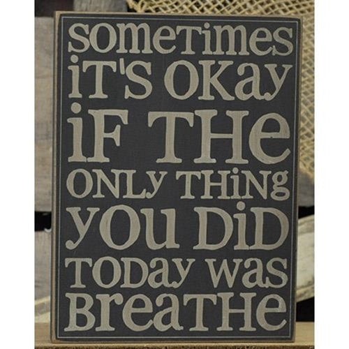 (Breathe Wall Plaque - 6x8 - 4 Asst)