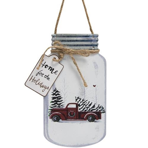 Home for the Holidays Mason Jar Hanger