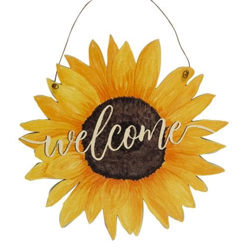 Sunflower Welcome Sign