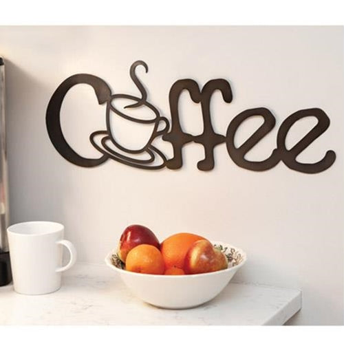 Coffee Metal Cutout Sign