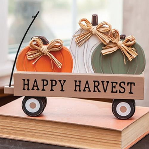 Happy Harvest Pumpkin Wagon Sitter