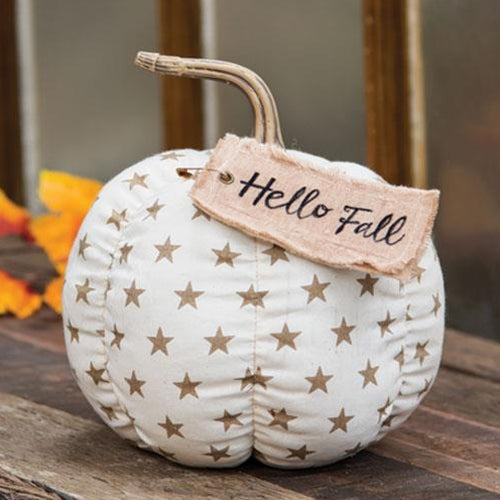 Hello Fall Star Pumpkin