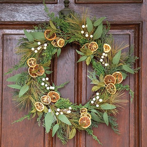 Holiday Orange Wreath 20"