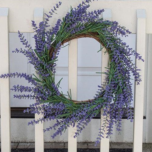 Purple Astilbe & Twig Wreath