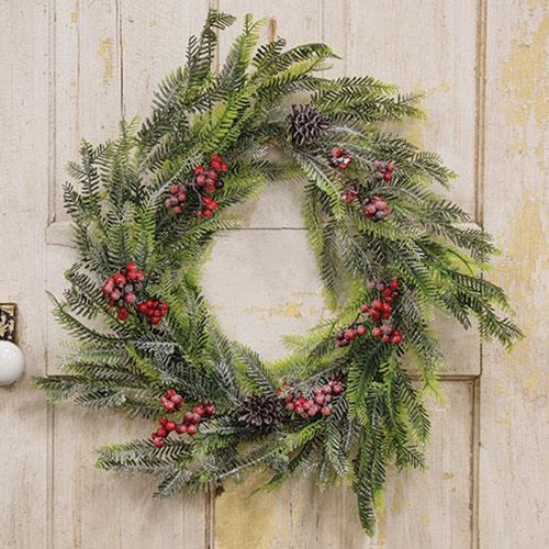 Glitter Pine & Sparkle Berry Wreath