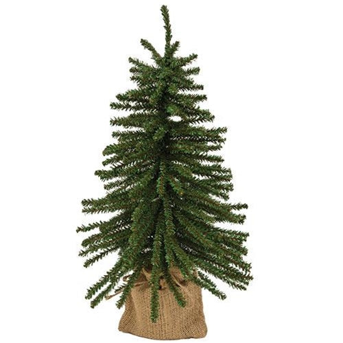 Mini Downswept Tree With Burlap Base 18"