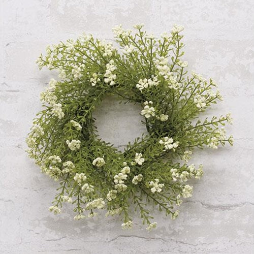 Astilbe Candle Ring 3" White