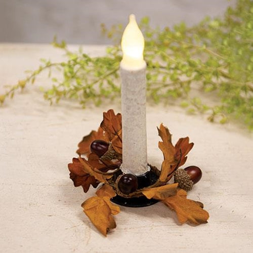 Oak & Acorn Candle Ring 1.5"