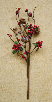 Fancy Winter Berry Pick 12"