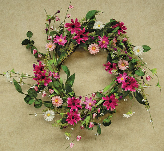 Aster Daisy Wreath - 18"