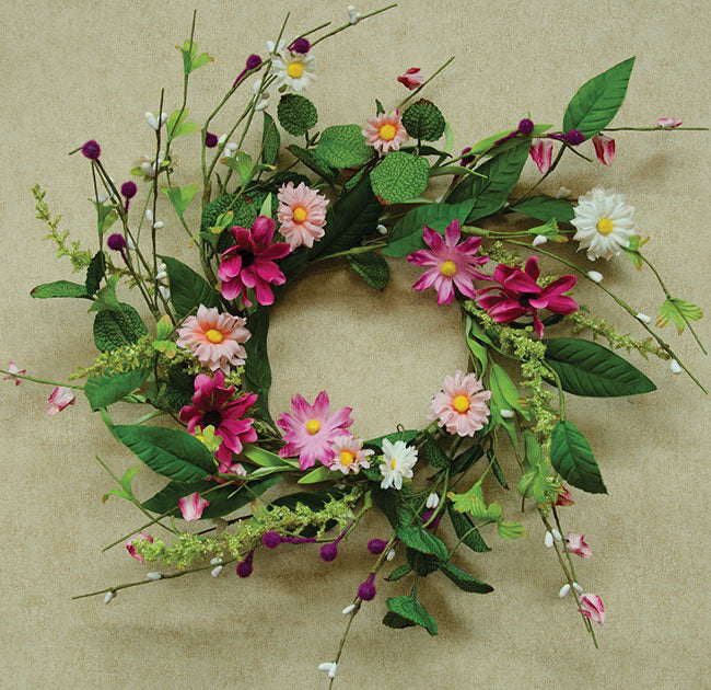 Aster Daisy Wreath - 12"