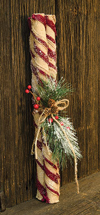 Burlap Peppermint Sticks