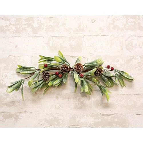 Merry Mistletoe Swag 16"