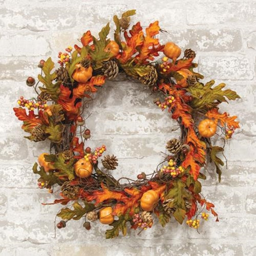 Harvest Leaves Wreath - 20"