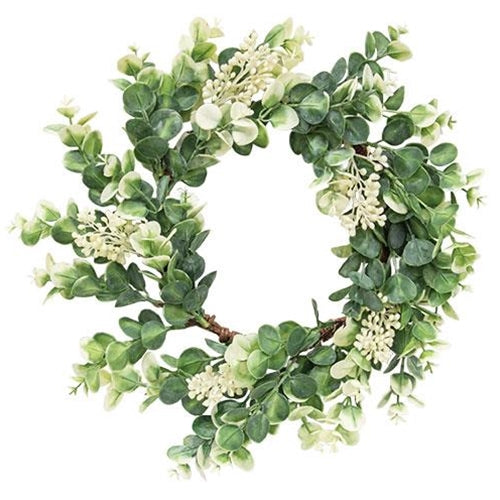 Seeded Baby Eucalyptus Wreath 15"