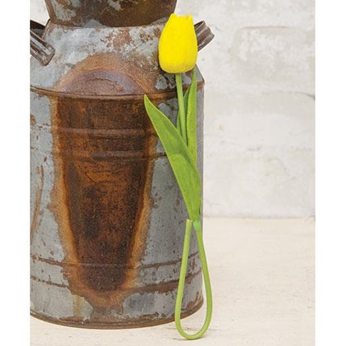 Foamy Tulip Bud Stem Yellow