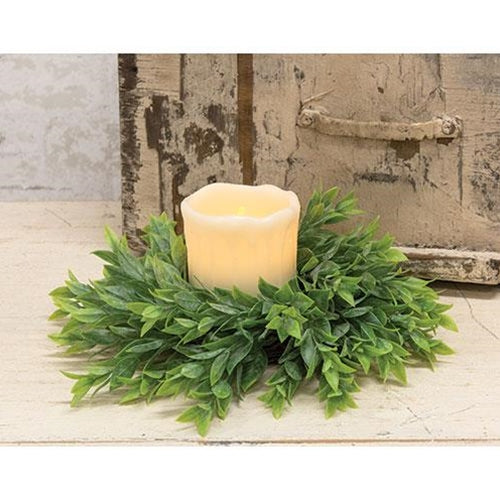 Rainwashed Leaves Candle Ring