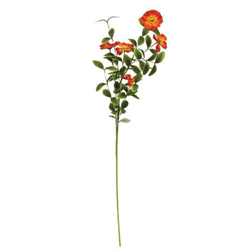 Windflower Spray 34" Orange