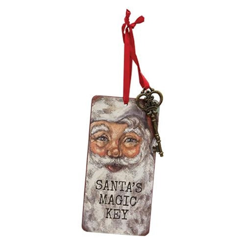 Santa's Magic Key 2-Sided Ornament