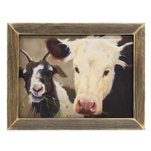 Pals on the Farm Framed Print