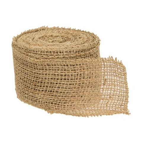 Natural Burlap Ribbon 2.5"W x 10 Yards