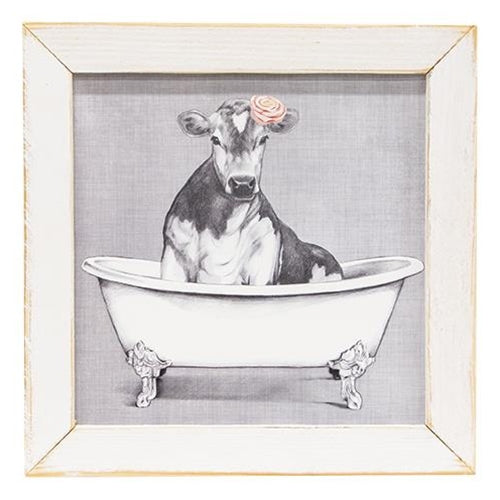 Bathing Bertha Framed Print