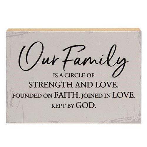 Our Family Shelf Sitter 8" x 5.5"