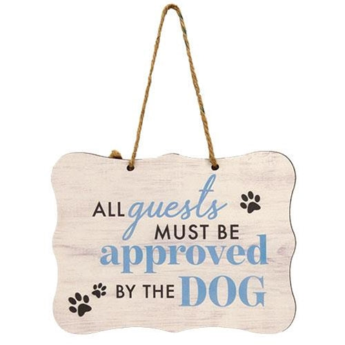 Approved by the Dog Ribbon Sign 8" x 6"