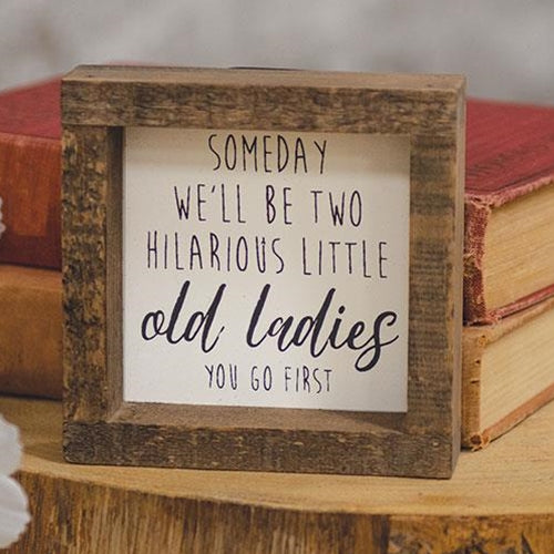 Hilarious Little Old Ladies Mini Box Sign