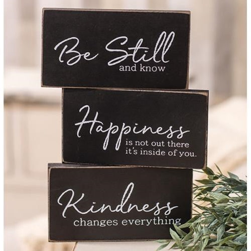 Kindness Changes Everything Wooden Block 3 asstd.