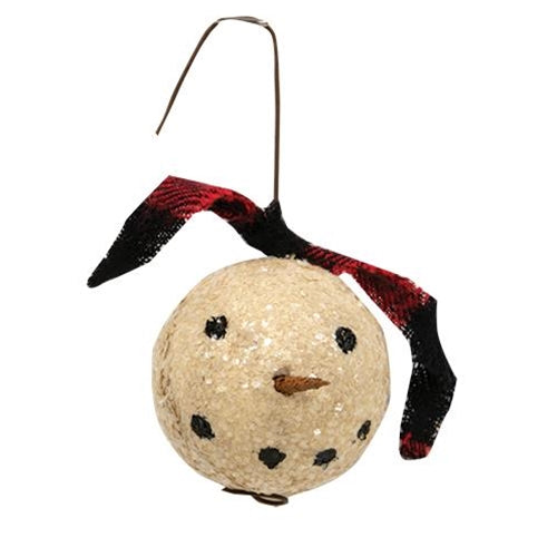 Primitive Snowman Ornament