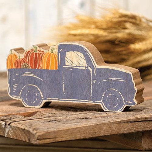 Chunky Blue Pumpkin Truck Sitter