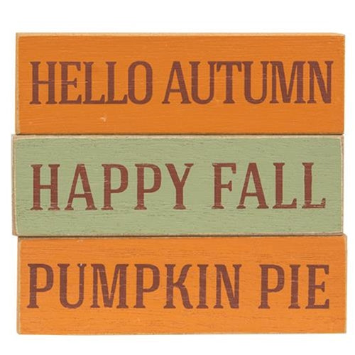 Happy Fall Skinny Mini Block 3 Asstd.