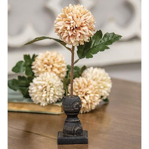 Short Black Spindle Flower Holder