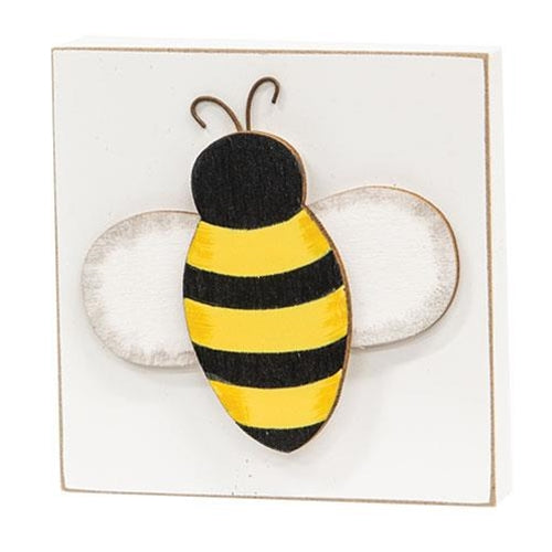 Bee Icon Square Block